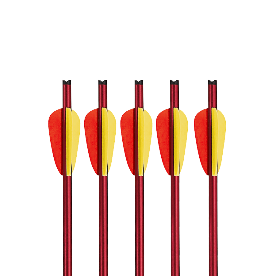 EK Archery Aluminium 2219 Kruisboog Pijl Rood 5 stuks