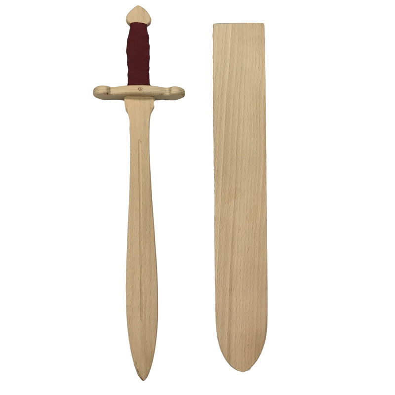 Holzkonig Houten Zwaard met Houder Lang