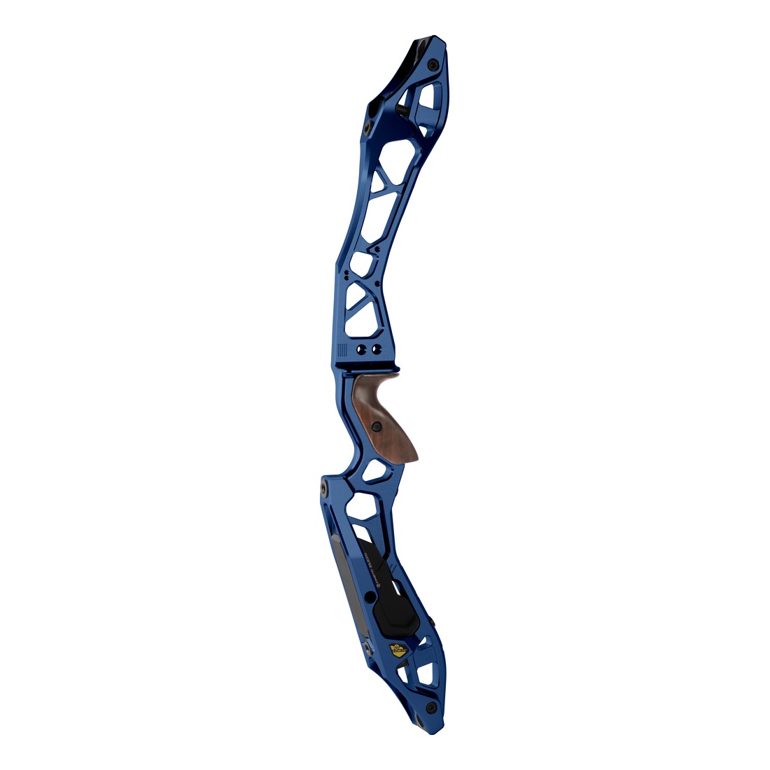 kruisboog, recurve, blauw, handgreep, houten grip