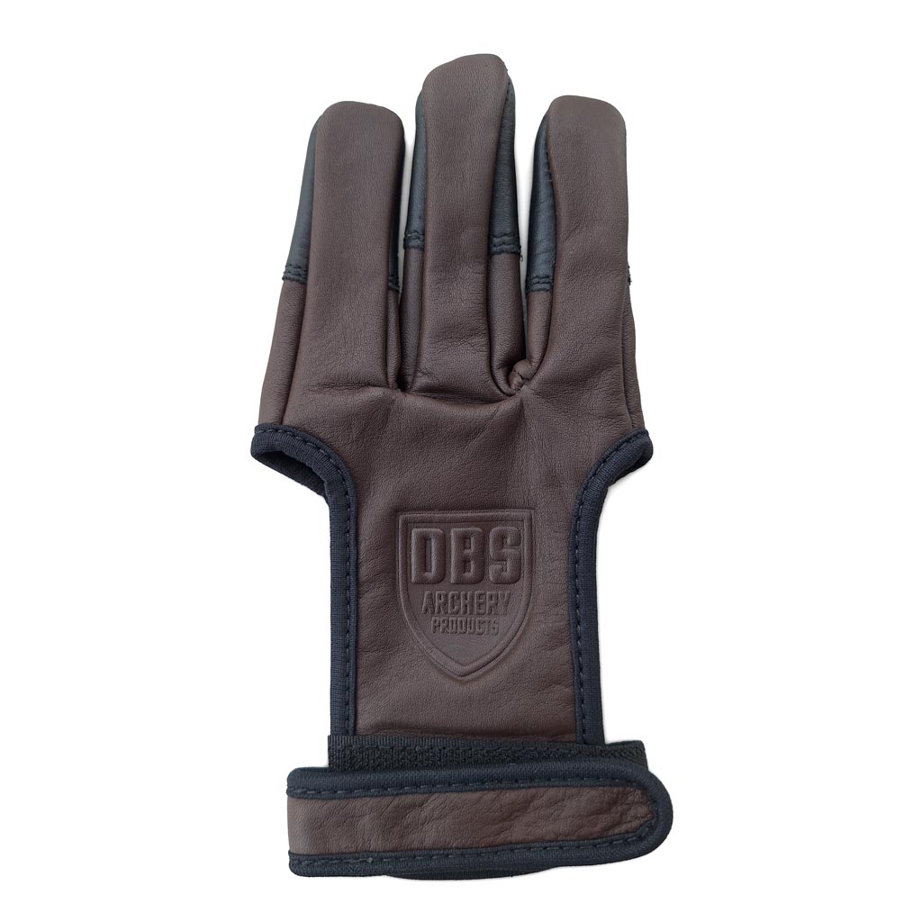 DBS Archery Schiethandschoen Premium Brown DBS Archery Schiethandschoen Premium Brown