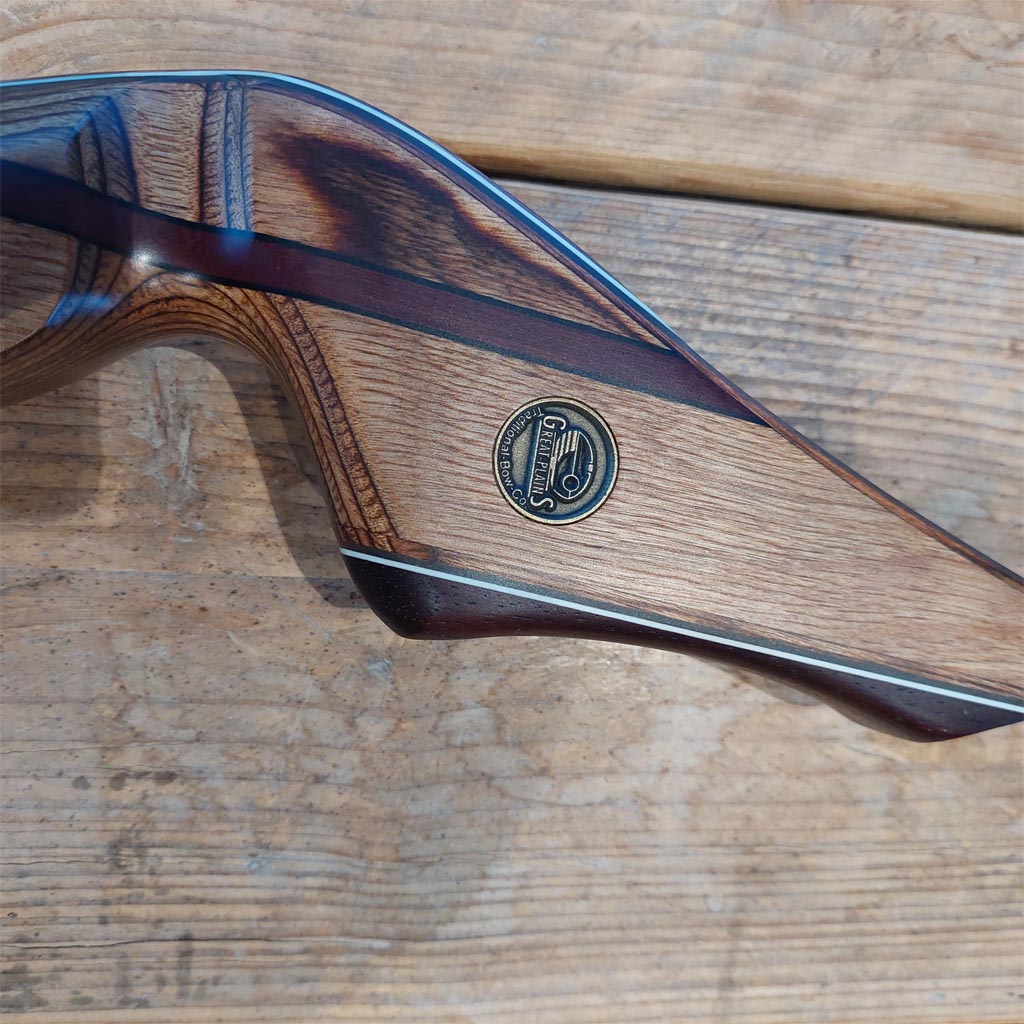 wooden, handvat, grip, badge, grip-plate