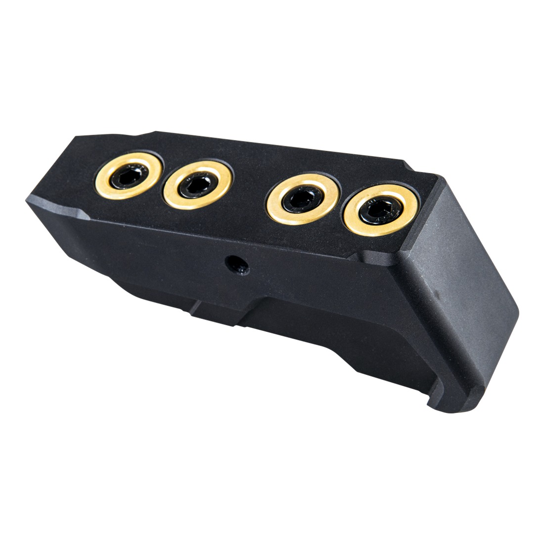 connector, terminal block, 4-position, gold-plated, panel-mount