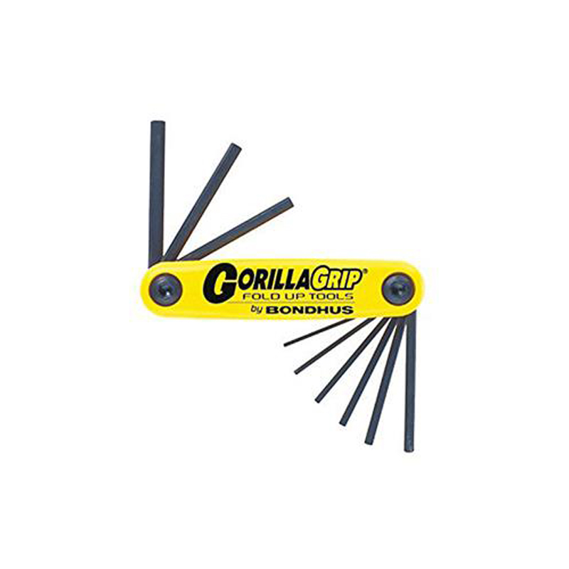 Bondhus “GorillaGrip” Allen Wrench Folding Set XL (inches)