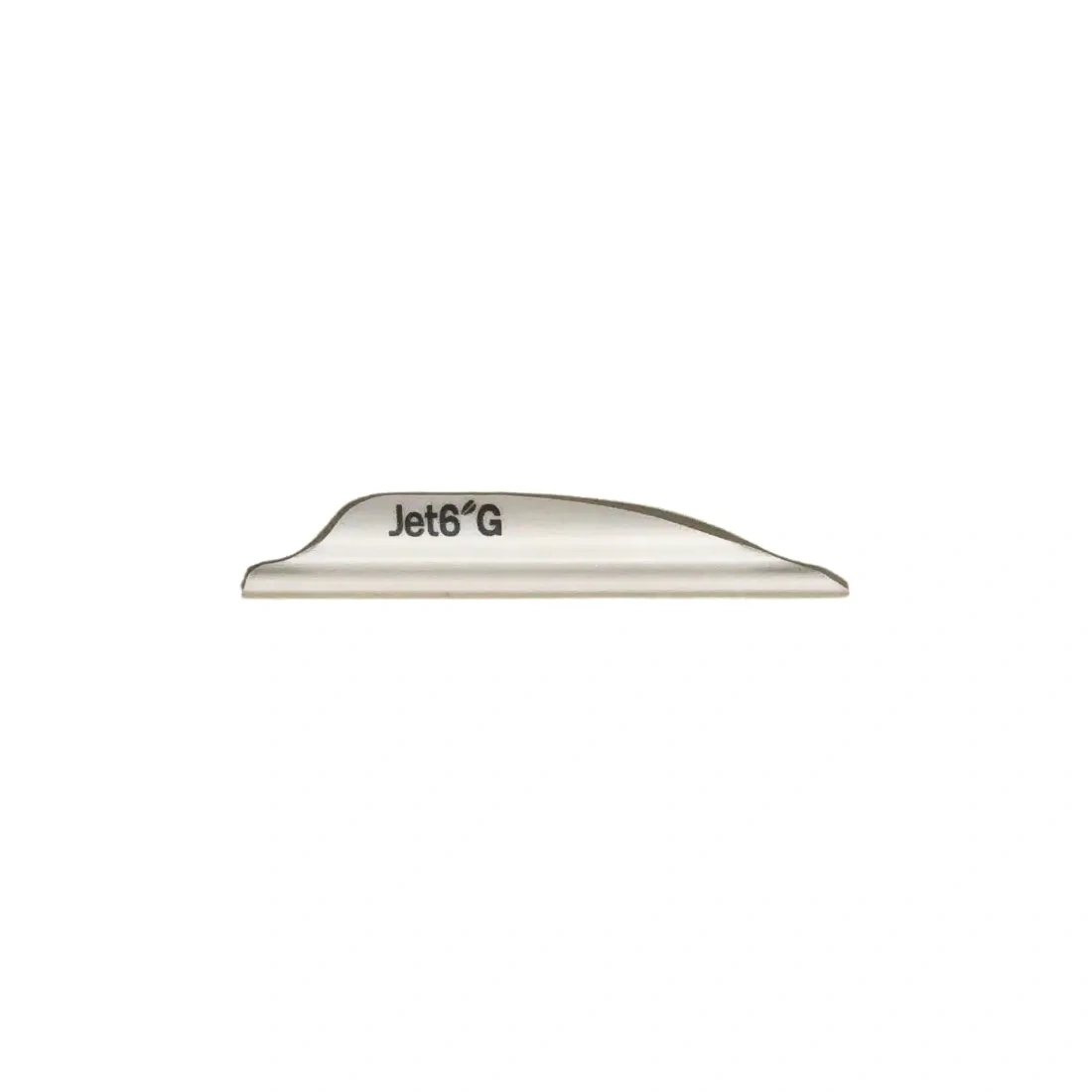 surfboard fin, fin blade, white fin, Jet G logo, shortboard fin