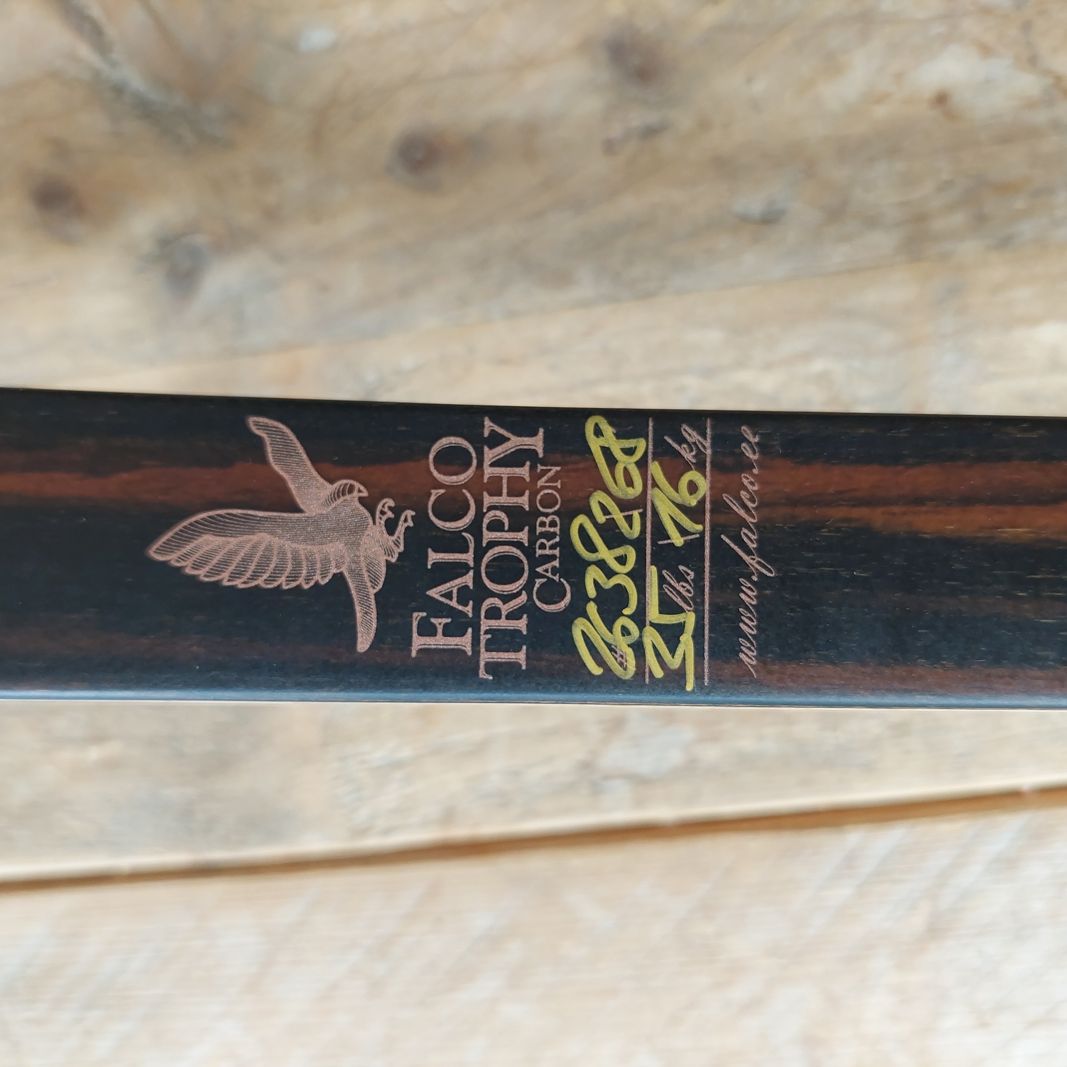 palo de golf, carbon, houten stok, design label, kenmerk