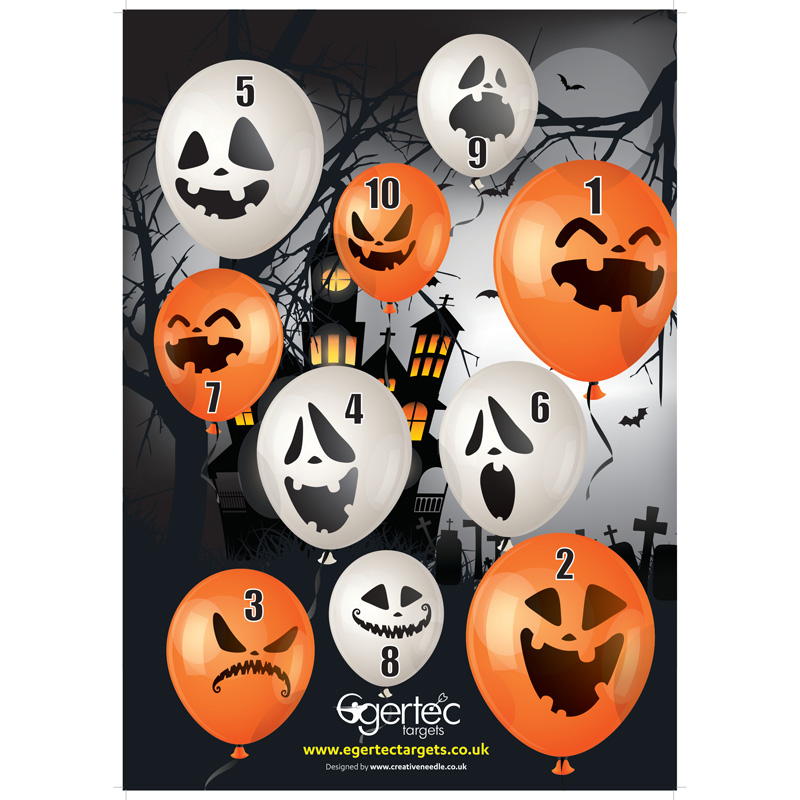 Egertec Halloween target face Balloons