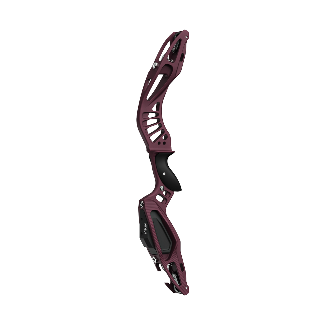 korte boog, compound boog, aluminium frame, donker wijnrood, kaleillo